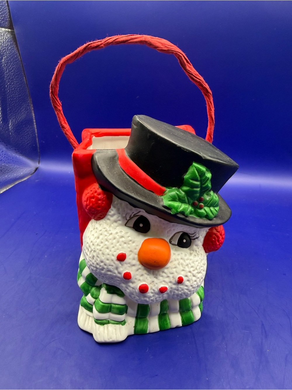 Ceramic Snowman Design Bag